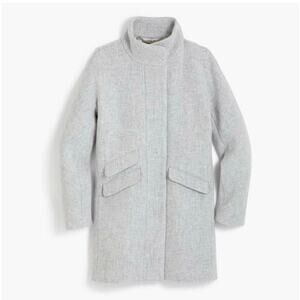 J. Crew Italian Wool Stadium Cloth Cocoon Coat (00P)
